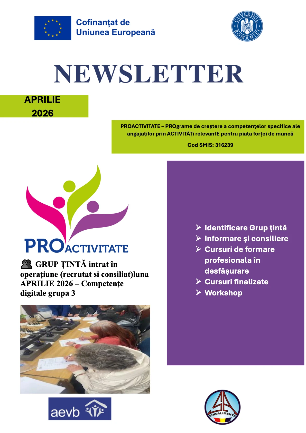 Newsletter Aprilie 2026 - Page 1